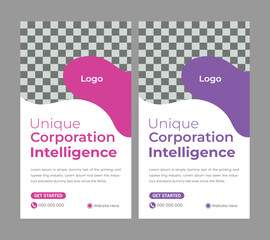   Business instagram stories set
