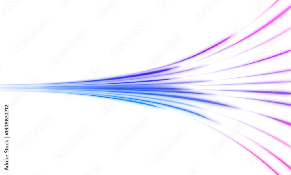 Poster Expressway and vehicle headlights effect vivid speed motion and glowing light trails, cyberpunk-inspired data acceleration background with bright waves and vortex for PNG graphic design.	