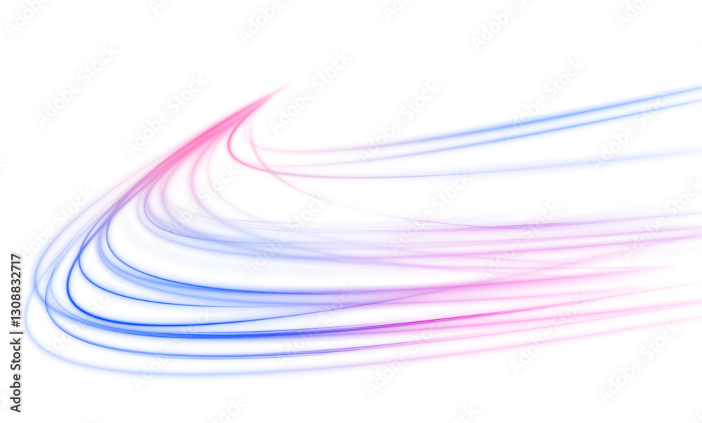 Fototapete 	
Database fast data transfer acceleration.Vector PNG. Luminous neon waves and sparkling colored spiral sparks. Colored shiny sparks of spiral wave. Curved bright speed line swirls.	