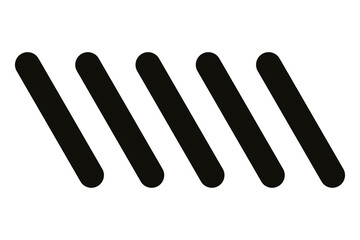 Five slashes png, transparent background