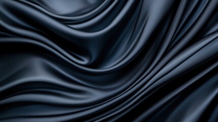 Fototapeta premium Dark Metallic Waves with Smooth Gradients in Elegant Textures and Patterns