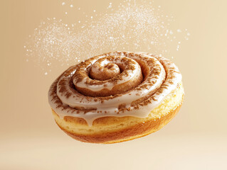 Fototapeta premium Classic Cinnamon Rolls – Soft, Swirled & Topped with Icing