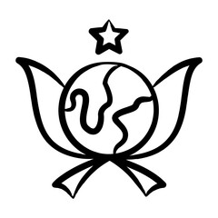 Fototapeta premium Climate Agreement Icon