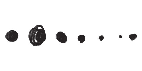 Black dots png sticker, transparent background