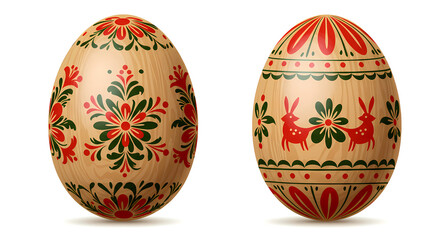 colorful Easter egg with intricate floral patterns