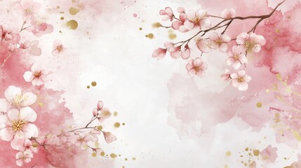 Fototapeta premium Chinese style ink wash flower painting