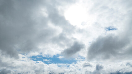 Cloudy sky promising rain and thunderstorms.