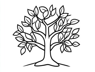 Obraz premium Simple Tree Illustration (1)