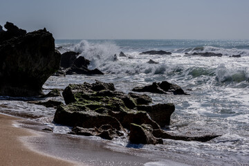 Viev to the Atlantic Ocean from the beach.