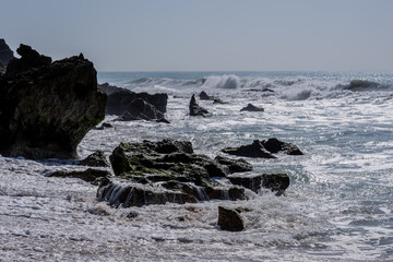 Viev to the Atlantic Ocean from the beach.