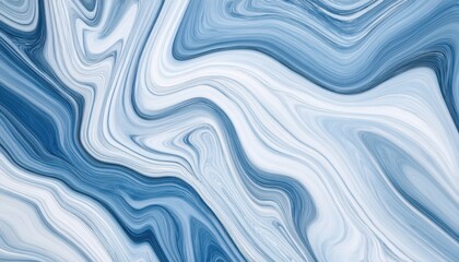 A marble surface with soft blue and white curves blending into a seamless, flowing pattern. Ideal for luxury design, interior decor, and abstract textures in modern compositions.