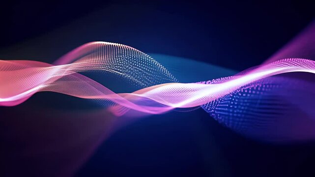 seamless animation glowing light particles forming mesmerizing trails looping continuously use tech sci fi artistic video projects