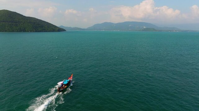 Peaceful Longtail Boat Ride Through Thailands Stunning Island Landscape