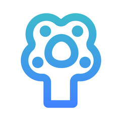 cat leg outline gradient style