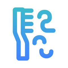 comb outline gradient style