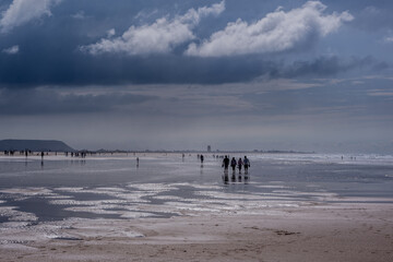 Viev to the Atlantic Ocean from the beach.