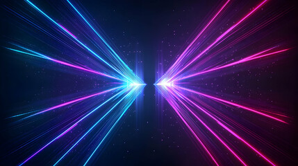 Naklejka premium Abstract Digital Light Trail Background in Blue and Pink Tones with Futuristic Energy and Dynamic Motion
