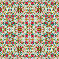 Seamless Floral Pattern Collection: Roses, Daisies & Tropical Blooms for Textile & Fashion Design