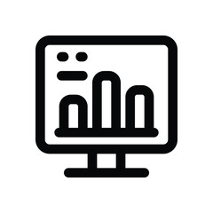 dashboard line icon. Clean and minimalist vector icon for websites, mobile apps, presentations, and logos. Fully scalable and customizable for any project.