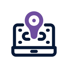 geotargeting dual tone icon. Sleek and modern vector icon for websites, mobile apps, marketing materials, and corporate design. Fully scalable and ready to use.