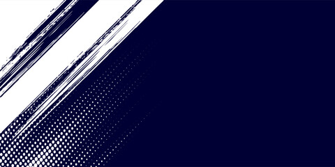 Dots halftone white & blue color pattern gradient grunge texture background. Dots pop art comics sport style modern