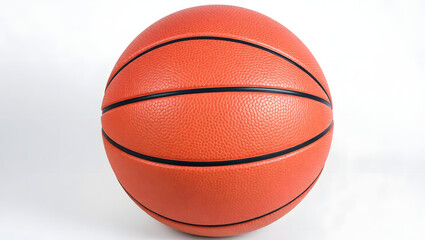 Fototapeta premium a close-up studio shot of an orange basketball