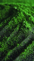 Moringa powder texture with rich green color and fine grains
