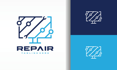 Computer Repair Logo