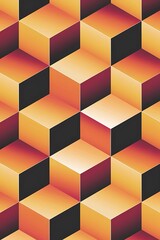 Obraz premium Abstract illustration wallpaper of geometric shape cubes