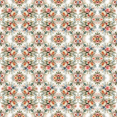 Seamless Floral Pattern Collection: Roses, Daisies & Tropical Blooms for Textile & Fashion Design