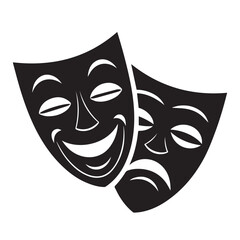 Theatre musk vector Design