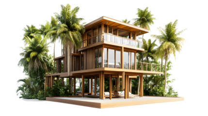 Rustic & Modern Wooden Houses | Cabin, Treehouse, Beachfront, Log & A-Frame | Luxury Nature Retreat, Cozy Architecture, Transparent PNG for Designers | Trending Home Design & Architecture 2025