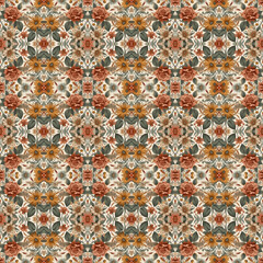 Seamless Floral Pattern Collection: Roses, Daisies & Tropical Blooms for Textile & Fashion Design