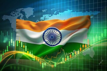 Indian economy growth stock market analysis with global financial data