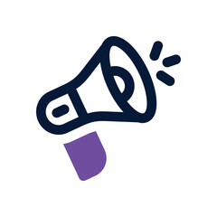 announcement dual tone icon. Sleek and modern vector icon for websites, mobile apps, marketing materials, and corporate design. Fully scalable and ready to use.