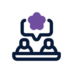 review dual tone icon. Sleek and modern vector icon for websites, mobile apps, marketing materials, and corporate design. Fully scalable and ready to use.