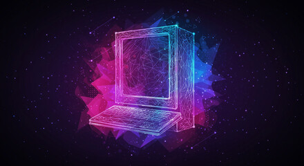 Obraz premium abstract background, cybercrime, technology, computer 