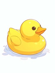 Fototapeta premium Cheerful Rubber Duck
