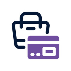 credit card dual tone icon. Sleek and modern vector icon for websites, mobile apps, marketing materials, and corporate design. Fully scalable and ready to use.