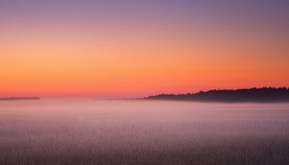 Fototapeta premium Smooth, airy gradient blending warm peach and soft lavender tones, creating a serene and dreamy sunrise glow with a calming, ethereal atmosphere. 