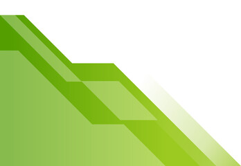 Green Modern Geometric Corner