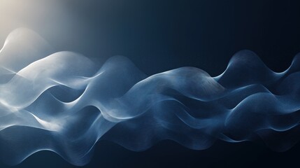 A blue wave with a white background