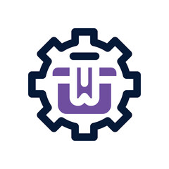 setting dual tone icon. Sleek and modern vector icon for websites, mobile apps, marketing materials, and corporate design. Fully scalable and ready to use.