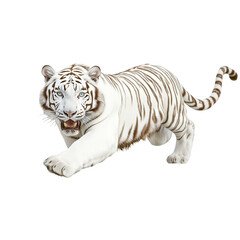 Fototapeta premium White tiger Transparent background 
