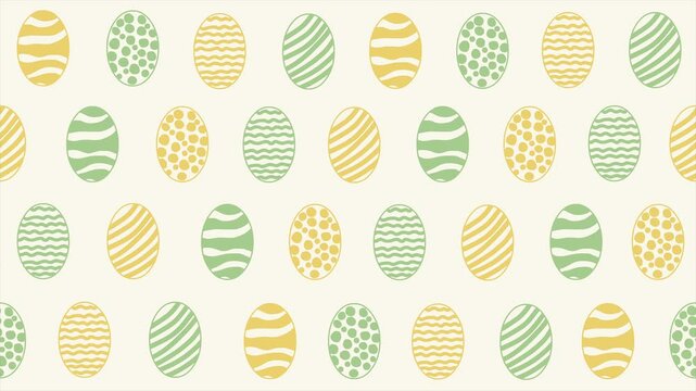 Easter background pattern on a seamless loop