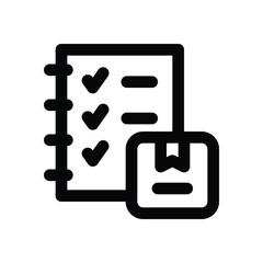 planning line icon. Clean and minimalist vector icon for websites, mobile apps, presentations, and logos. Fully scalable and customizable for any project.