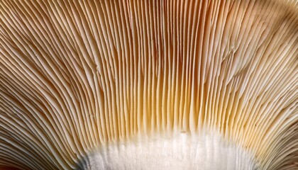 Macro of sliced king oyster mushroom. Smooth, fibrous texture detail.  Gourmet, culinary ingredient.  Intricate fungal surface.

