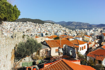 The Old town of city of Kavala, Greece