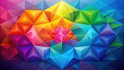 Fototapeta premium Abstract Geometric Shapes in Gradient Color, gradient colors, unique design