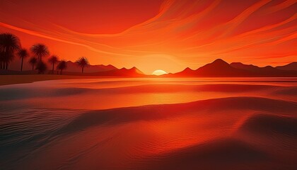 Fiery red-orange gradient, smooth transitions. Tropical sunset inspired.  Warm, vibrant colors blend.  Energetic, dynamic background.

